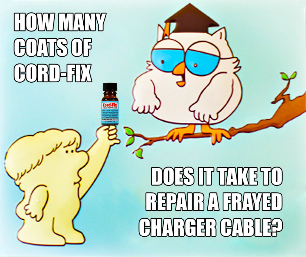 Professor Owl knows Cord-Fix can repair your frayed Lightning and MagSafe cables